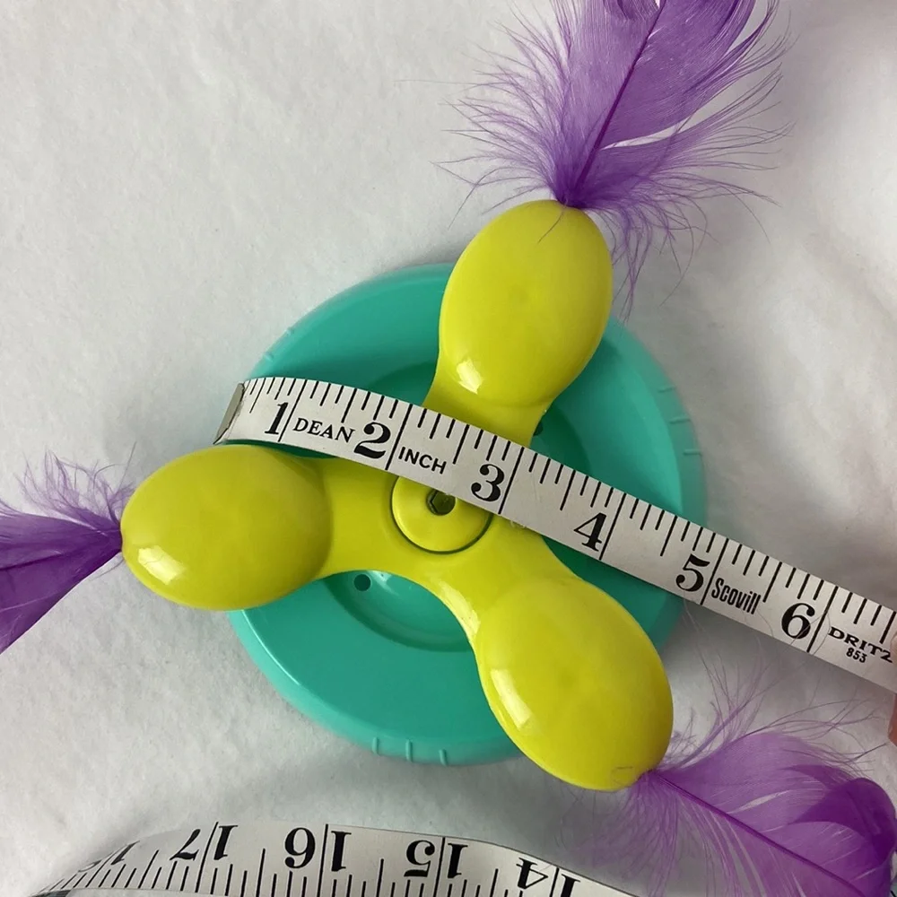 🎉HOST PICK 🐈Cat 🐈‍⬛ toy fidget spinner with feathered fun for your kitty cat